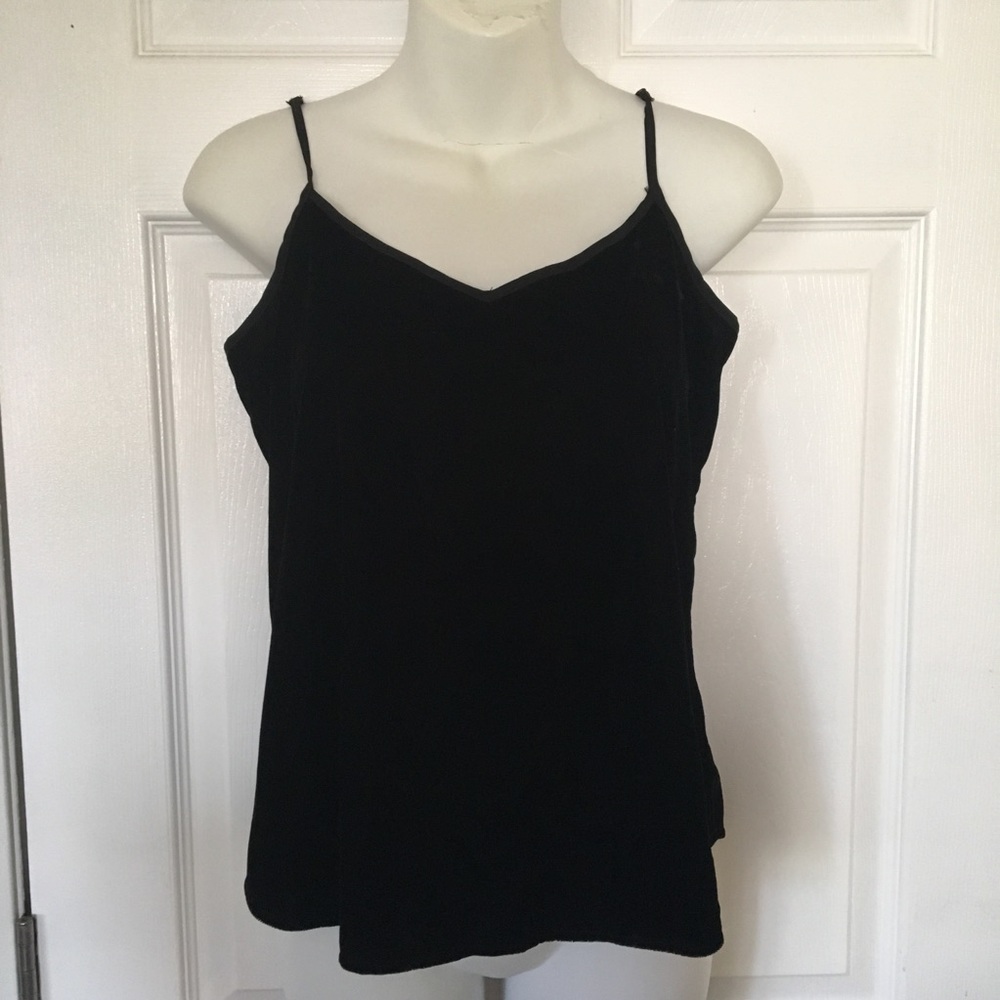 Old Navy Black Velvet Camisole Tank Top Size XS